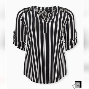 Torrid Studio Knit Lake Yoke Harper Top Size 3